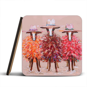 Three Sheep Coaster Set Three Sheep Coaster Set wall art product Studio Paint-Ing