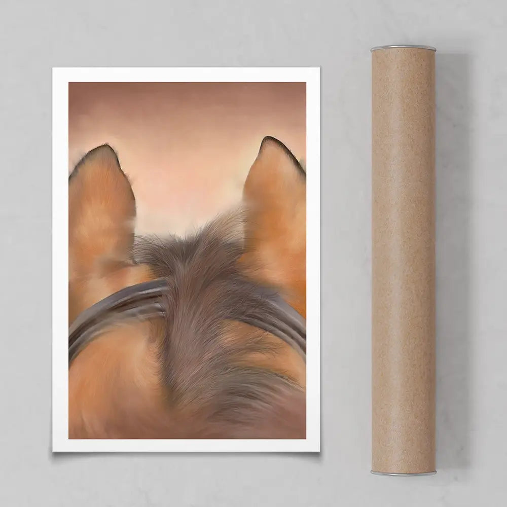 Through The Ears Art Print Through The Ears Art Print wall art product Georgie Turner