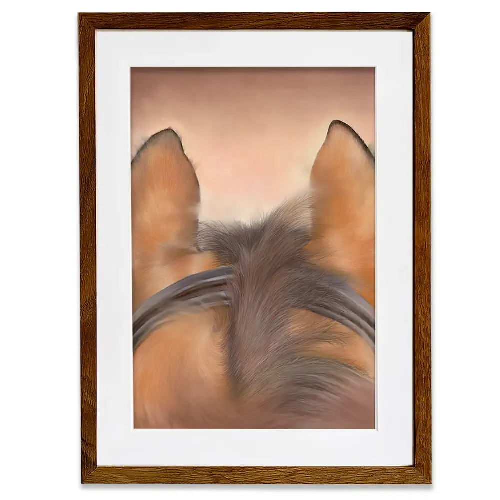 Through The Ears Framed Art Print Through The Ears Framed Art Print wall art product Georgie Turner