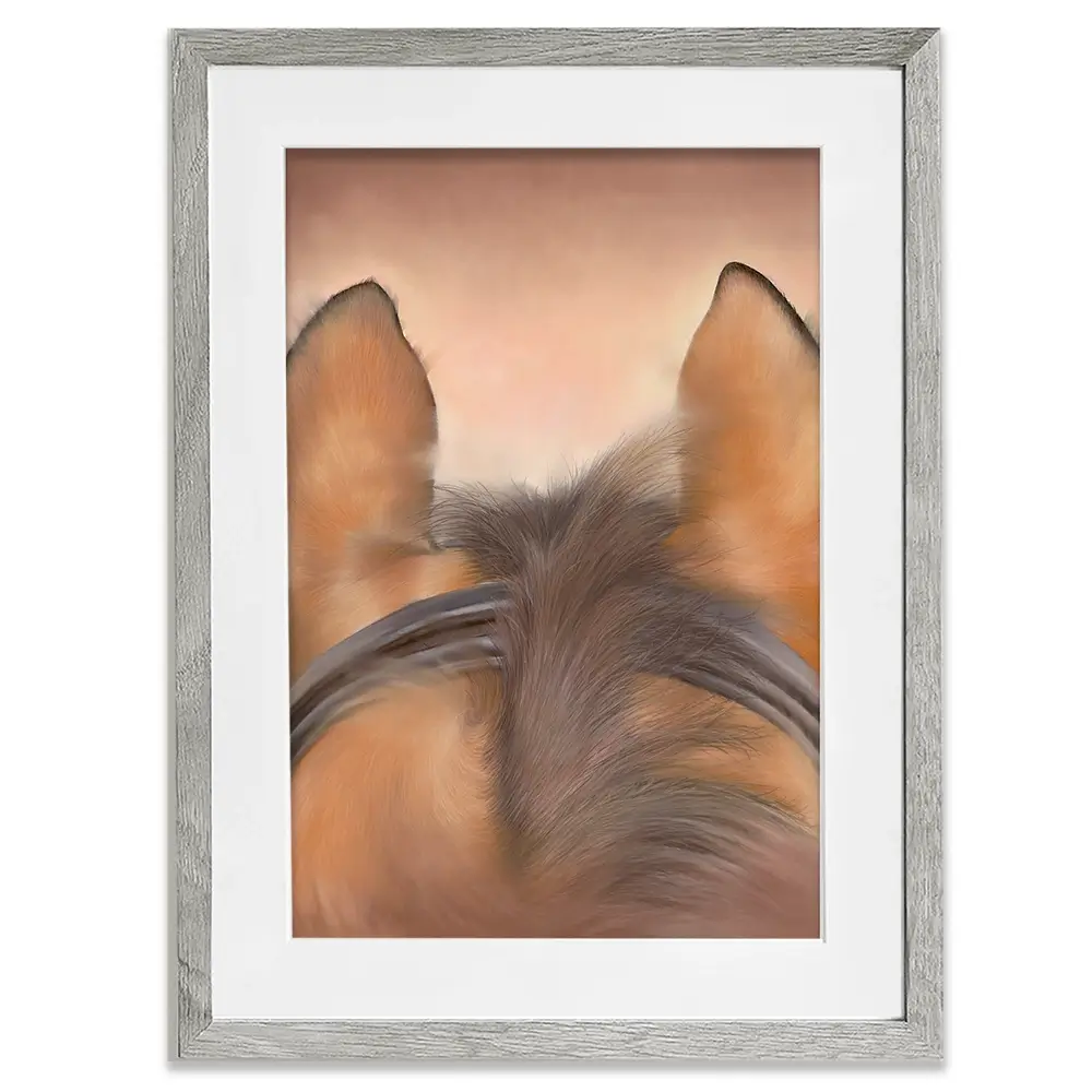 Through The Ears Framed Art Print Through The Ears Framed Art Print wall art product Georgie Turner