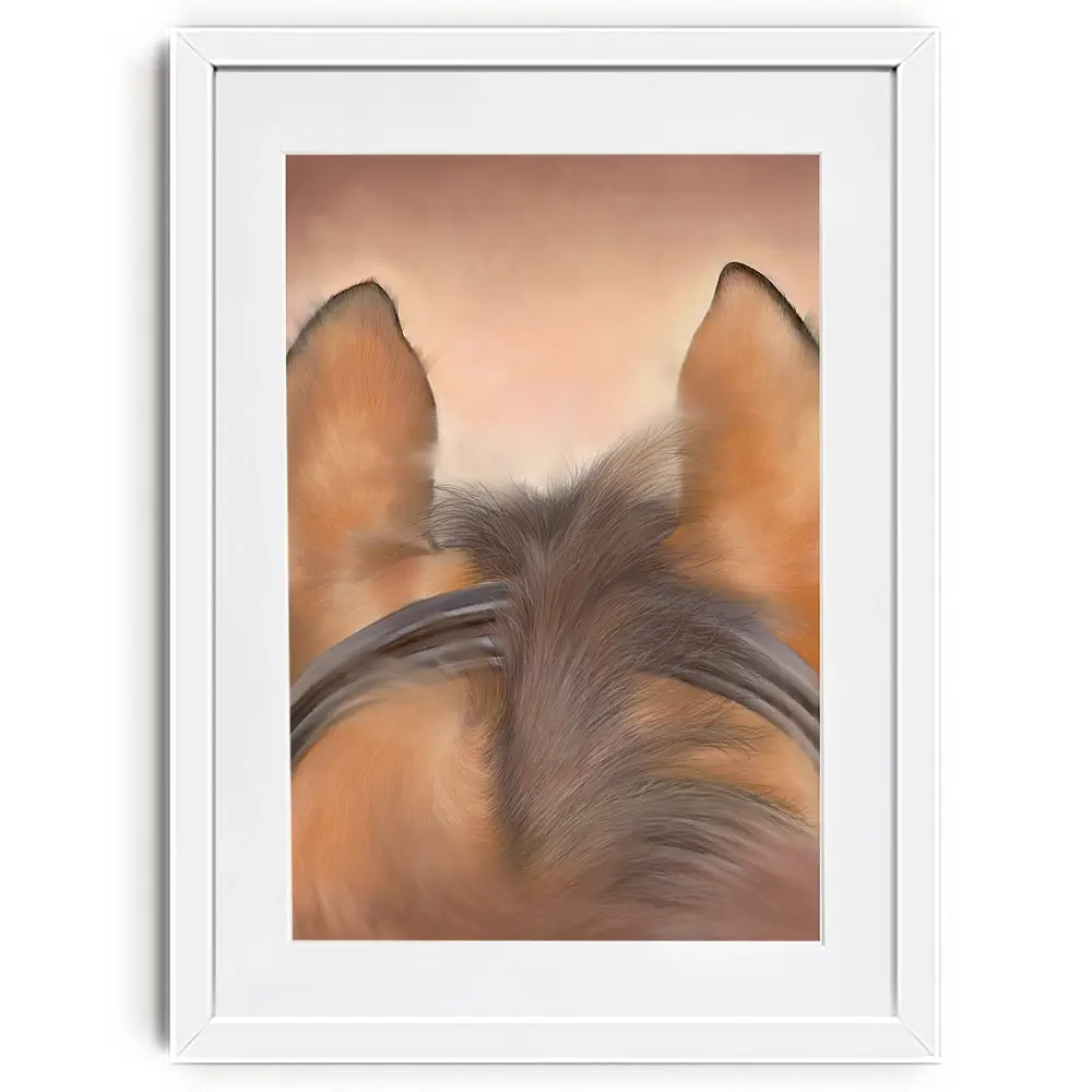 Through The Ears Framed Art Print Through The Ears Framed Art Print wall art product Georgie Turner