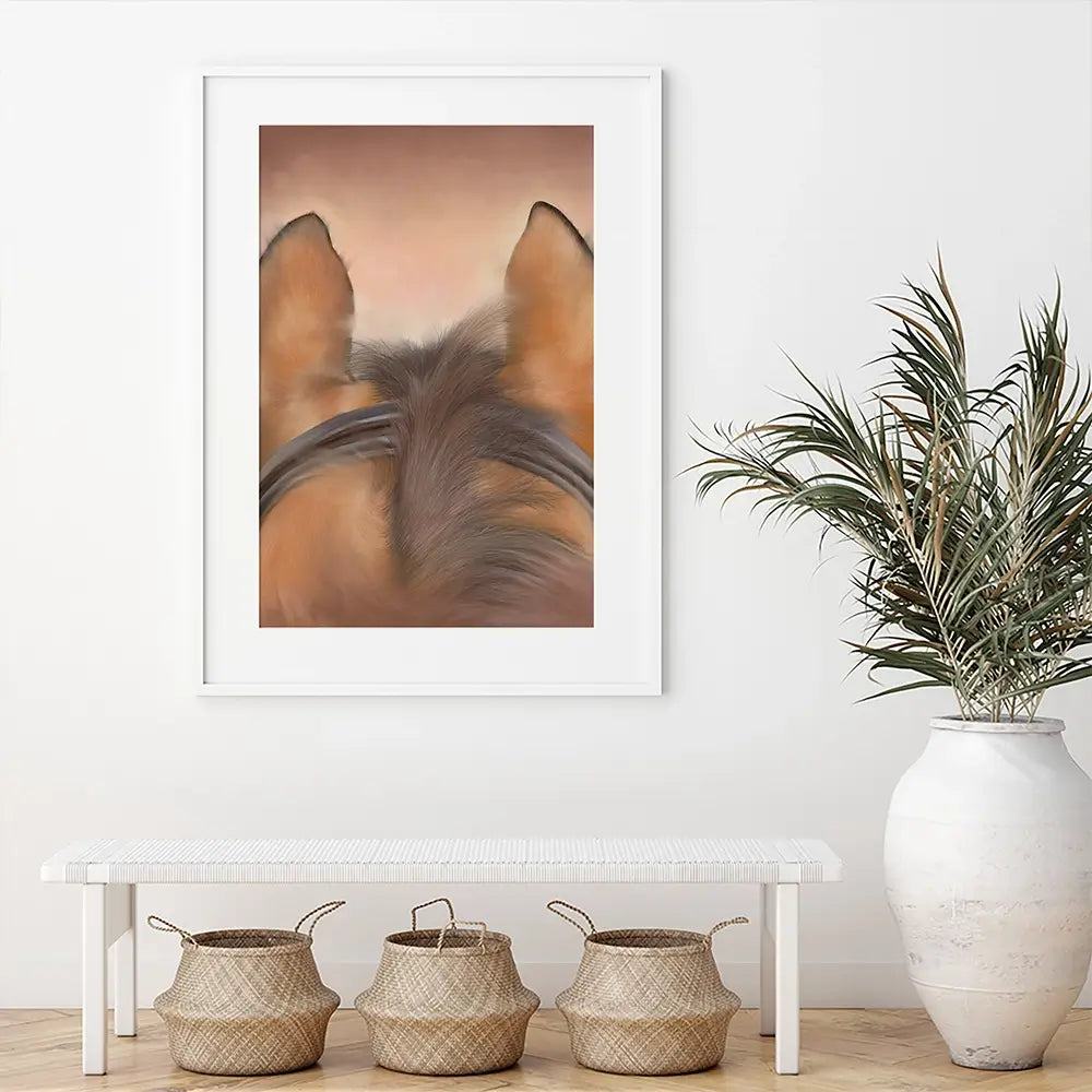 Through The Ears Framed Art Print Through The Ears Framed Art Print wall art product Georgie Turner