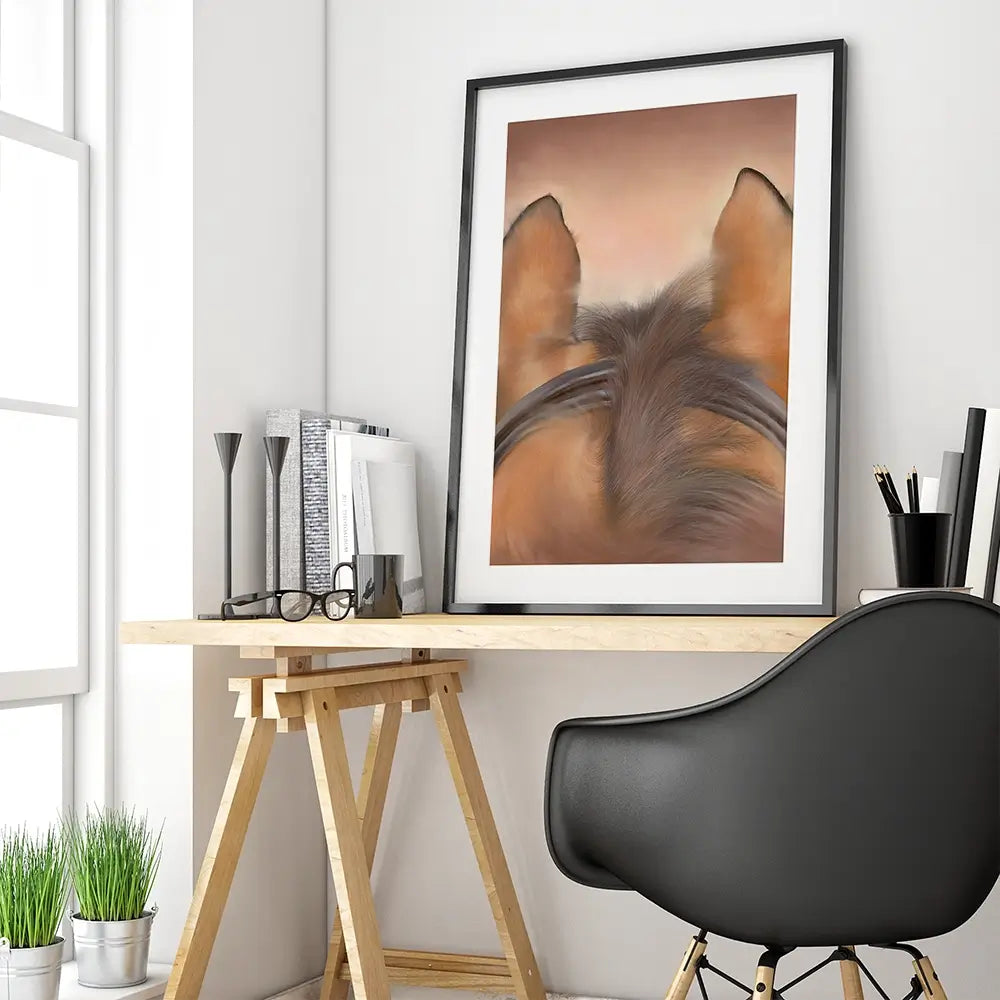 Through The Ears Framed Art Print Through The Ears Framed Art Print wall art product Georgie Turner