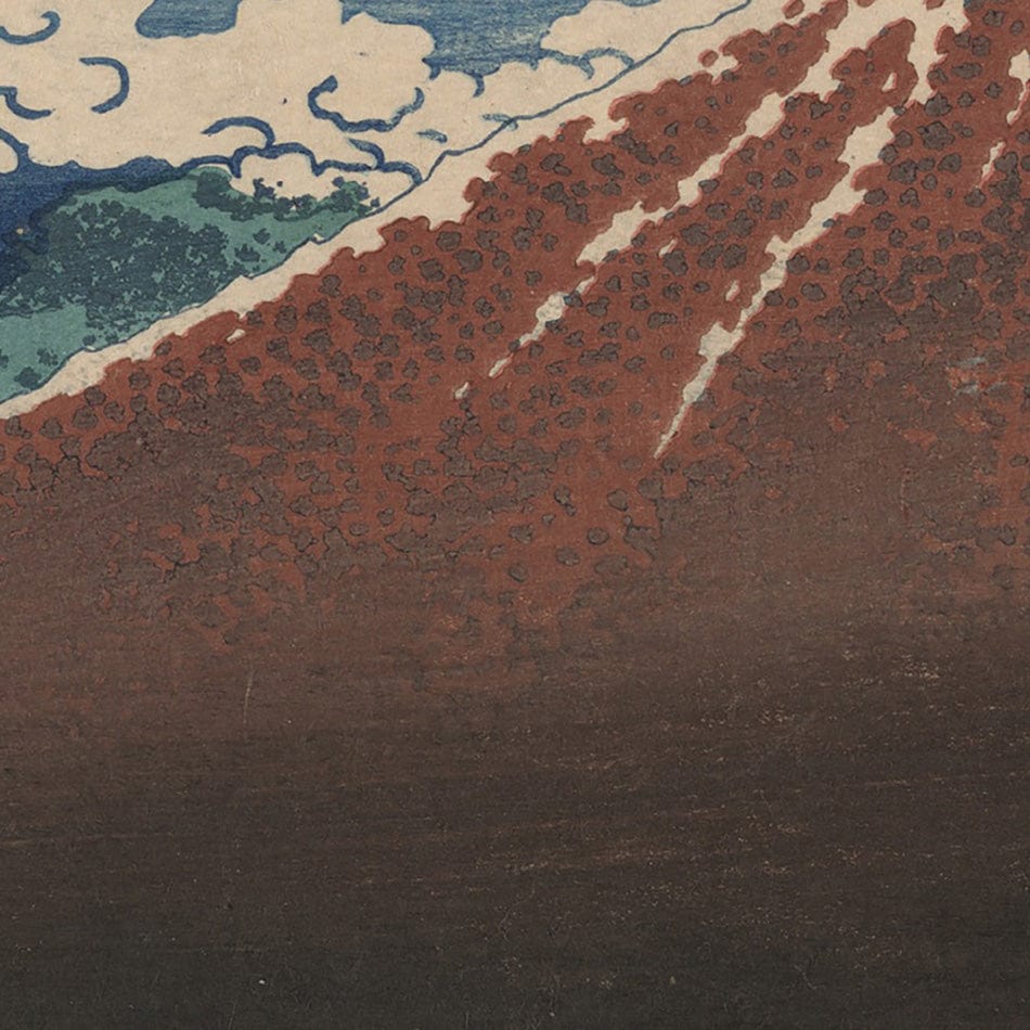 Thunderstorm Beneath The Summit Canvas Print wall art product Katsushika Hokusai