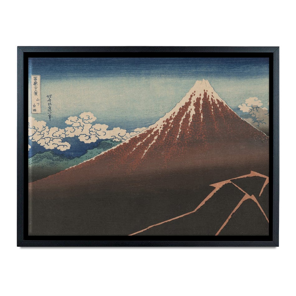 Thunderstorm Beneath The Summit Canvas Print wall art product Katsushika Hokusai