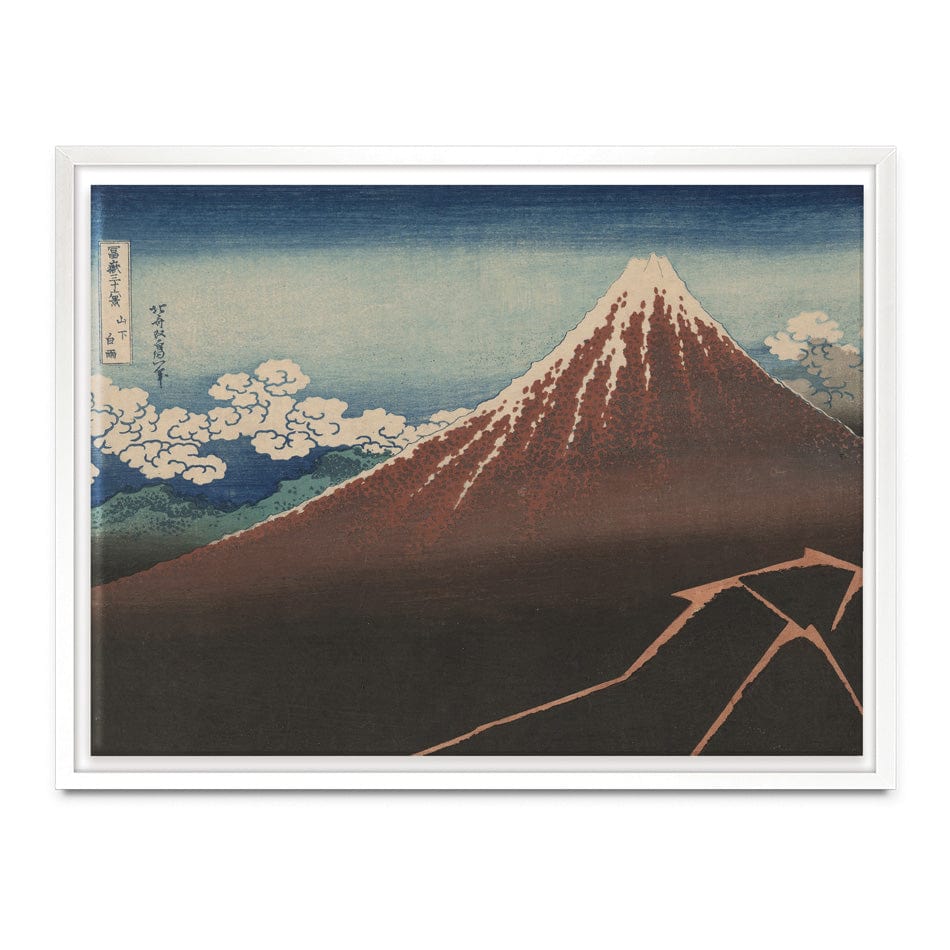 Thunderstorm Beneath The Summit Canvas Print wall art product Katsushika Hokusai