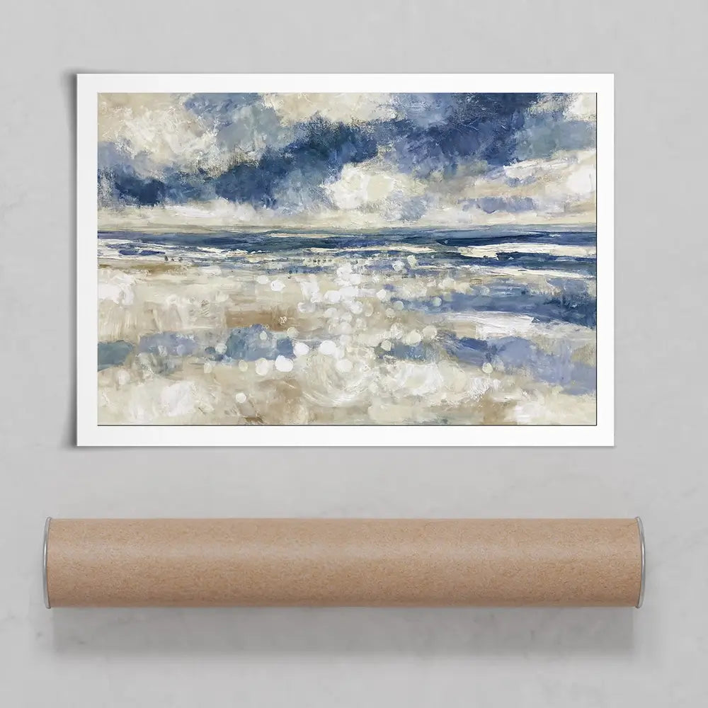 Tide Sparkle Open Shore Art Print Tide Sparkle Open Shore Art Print wall art product Chromatic Storm Studio