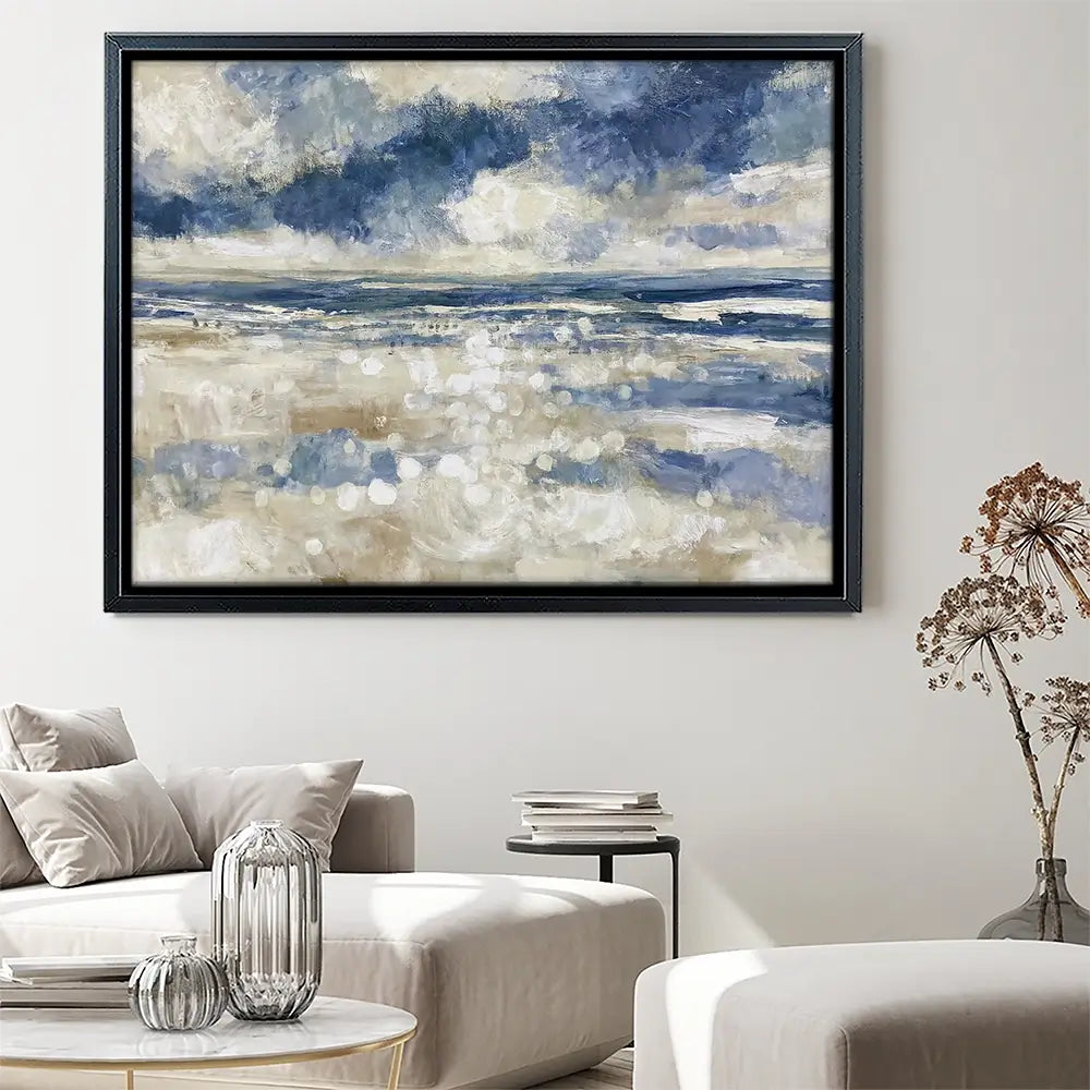 Tide Sparkle Open Shore Canvas Print Tide Sparkle Open Shore Canvas Print wall art product Chromatic Storm Studio
