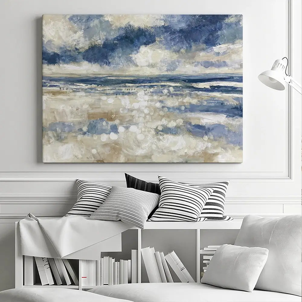 Tide Sparkle Open Shore Canvas Print Tide Sparkle Open Shore Canvas Print wall art product Chromatic Storm Studio