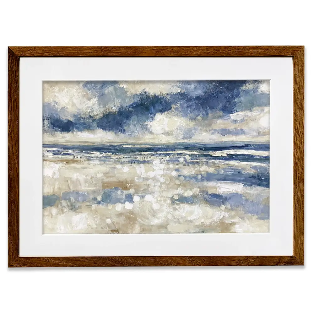 Tide Sparkle Open Shore Framed Art Print Tide Sparkle Open Shore Framed Art Print wall art product Chromatic Storm Studio