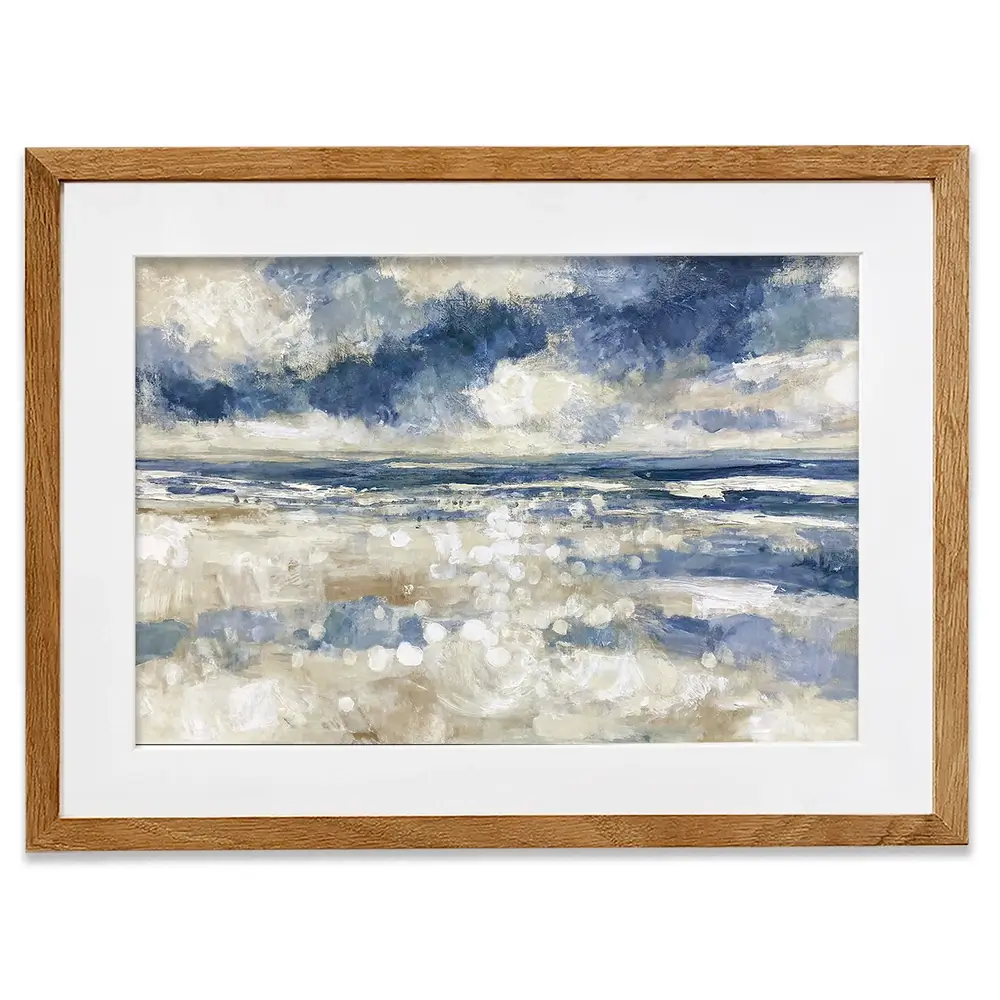Tide Sparkle Open Shore Framed Art Print Tide Sparkle Open Shore Framed Art Print wall art product Chromatic Storm Studio