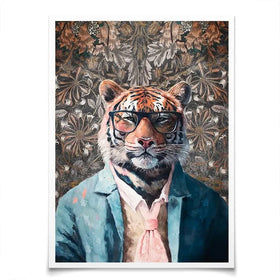 Tiger In Glasses Art Print Tiger In Glasses Art Print wall art product Svetlana Aleynikova