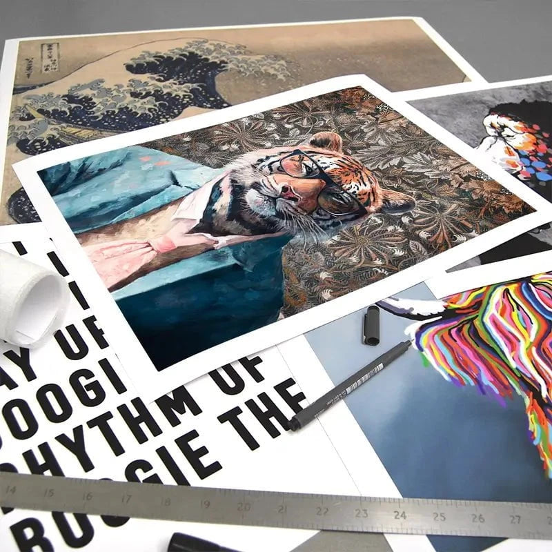 Tiger In Glasses Art Print Tiger In Glasses Art Print wall art product Svetlana Aleynikova