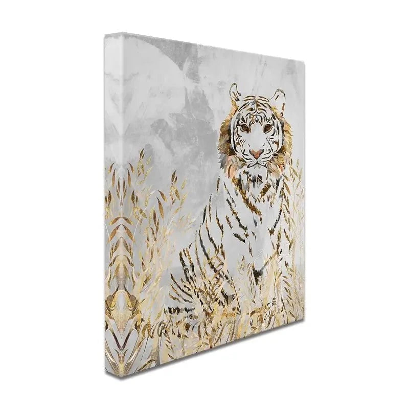 Tiger In The Long Grass Canvas Print Tiger In The Long Grass Canvas Print wall art product Sarah Manovski