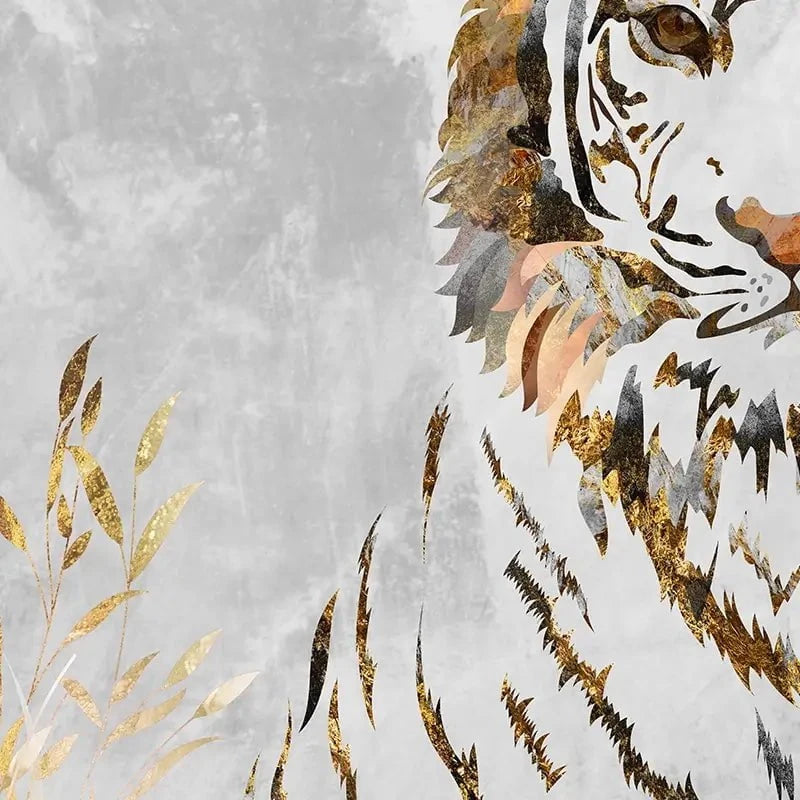 Tiger In The Long Grass Canvas Print Tiger In The Long Grass Canvas Print wall art product Sarah Manovski