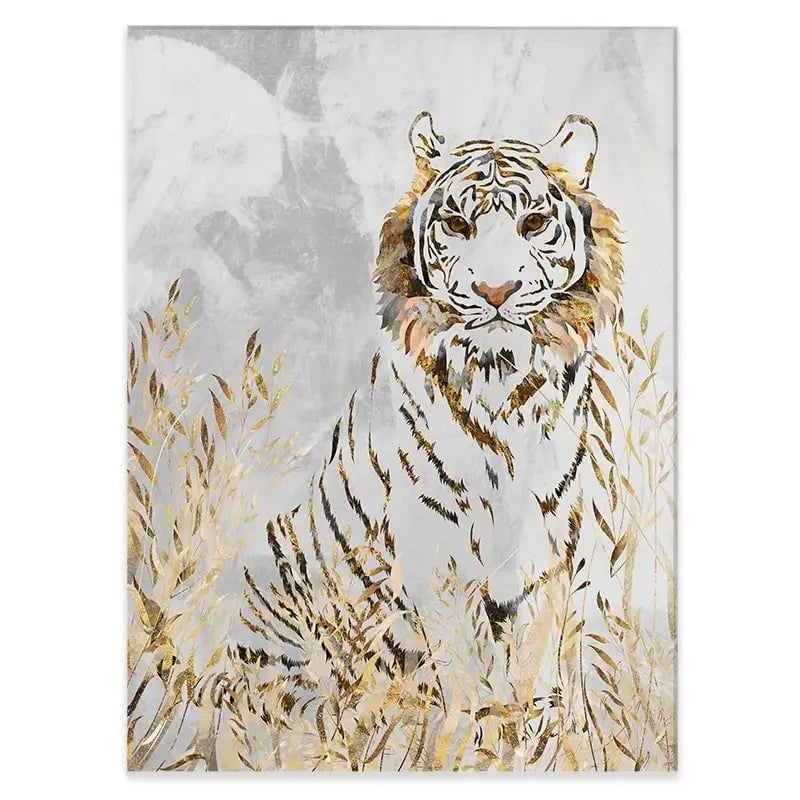 Tiger In The Long Grass Canvas Print Tiger In The Long Grass Canvas Print wall art product Sarah Manovski