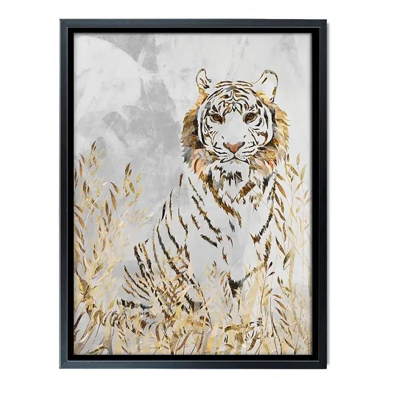 Tiger In The Long Grass Canvas Print Tiger In The Long Grass Canvas Print wall art product Sarah Manovski