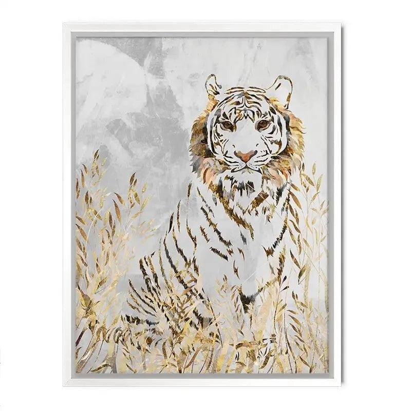 Tiger In The Long Grass Canvas Print Tiger In The Long Grass Canvas Print wall art product Sarah Manovski