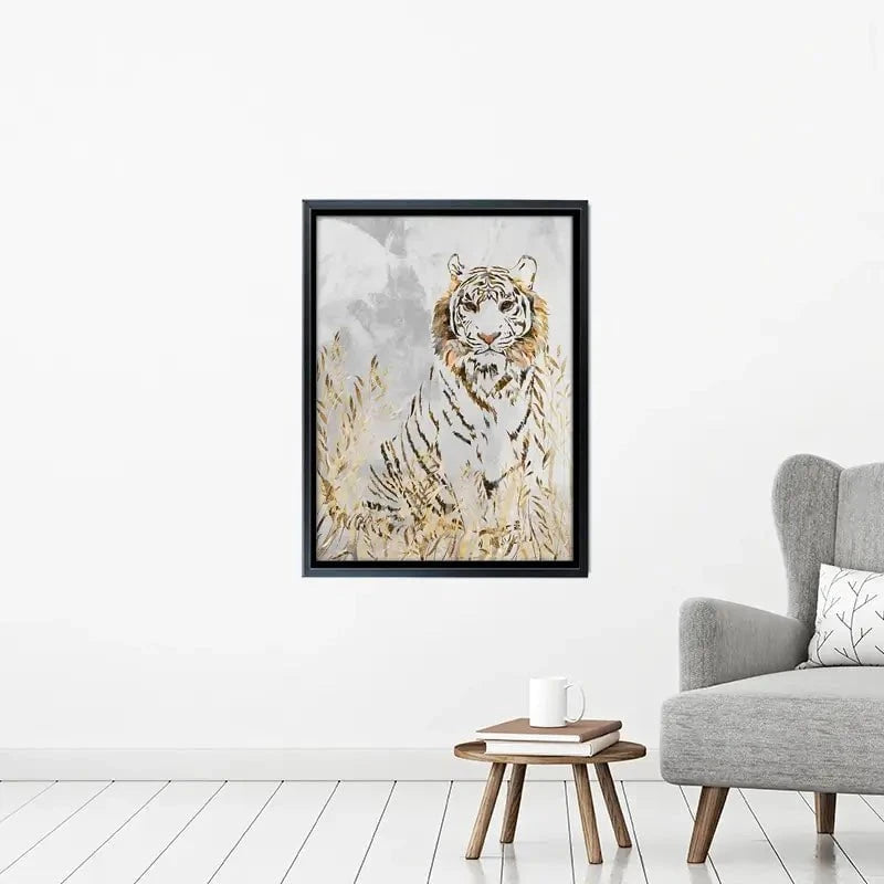 Tiger In The Long Grass Canvas Print Tiger In The Long Grass Canvas Print wall art product Sarah Manovski