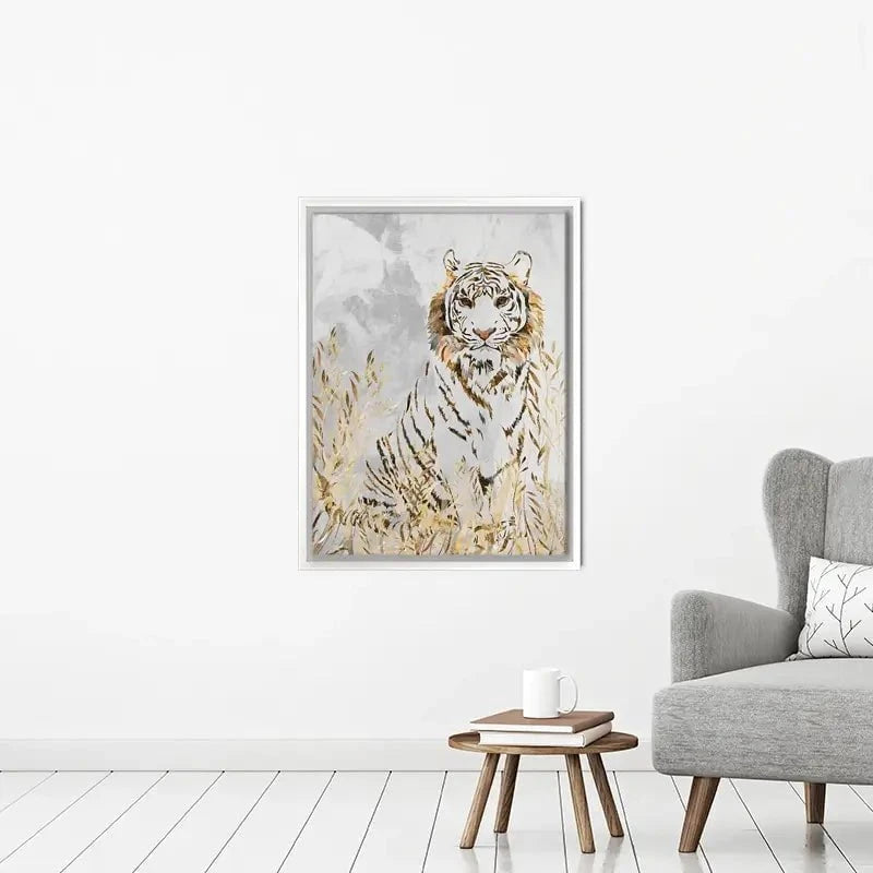 Tiger In The Long Grass Canvas Print Tiger In The Long Grass Canvas Print wall art product Sarah Manovski