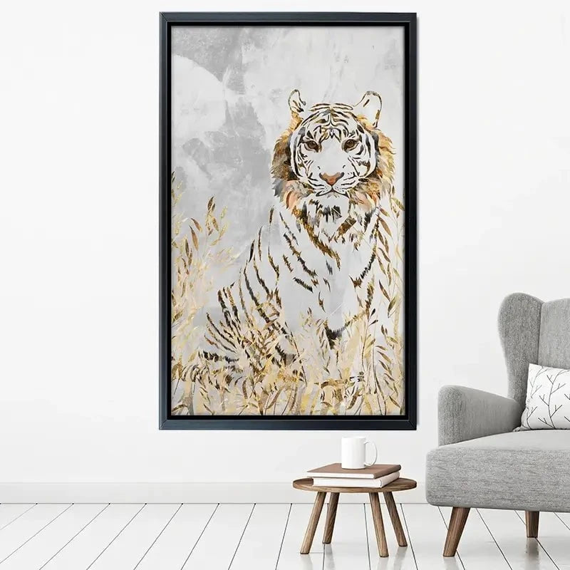 Tiger In The Long Grass Canvas Print Tiger In The Long Grass Canvas Print wall art product Sarah Manovski