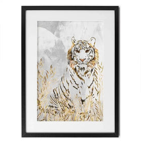 Tiger In The Long Grass Framed Art Print Tiger In The Long Grass Framed Art Print wall art product Sarah Manovski
