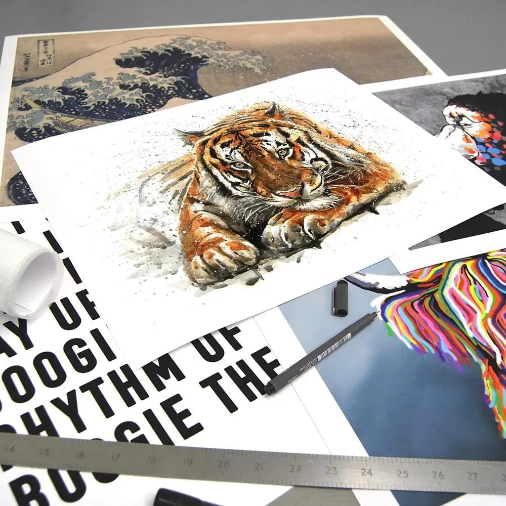 Tiger Paint Splash Art Print Tiger Paint Splash Art Print wall art product KOSTART / Shutterstock