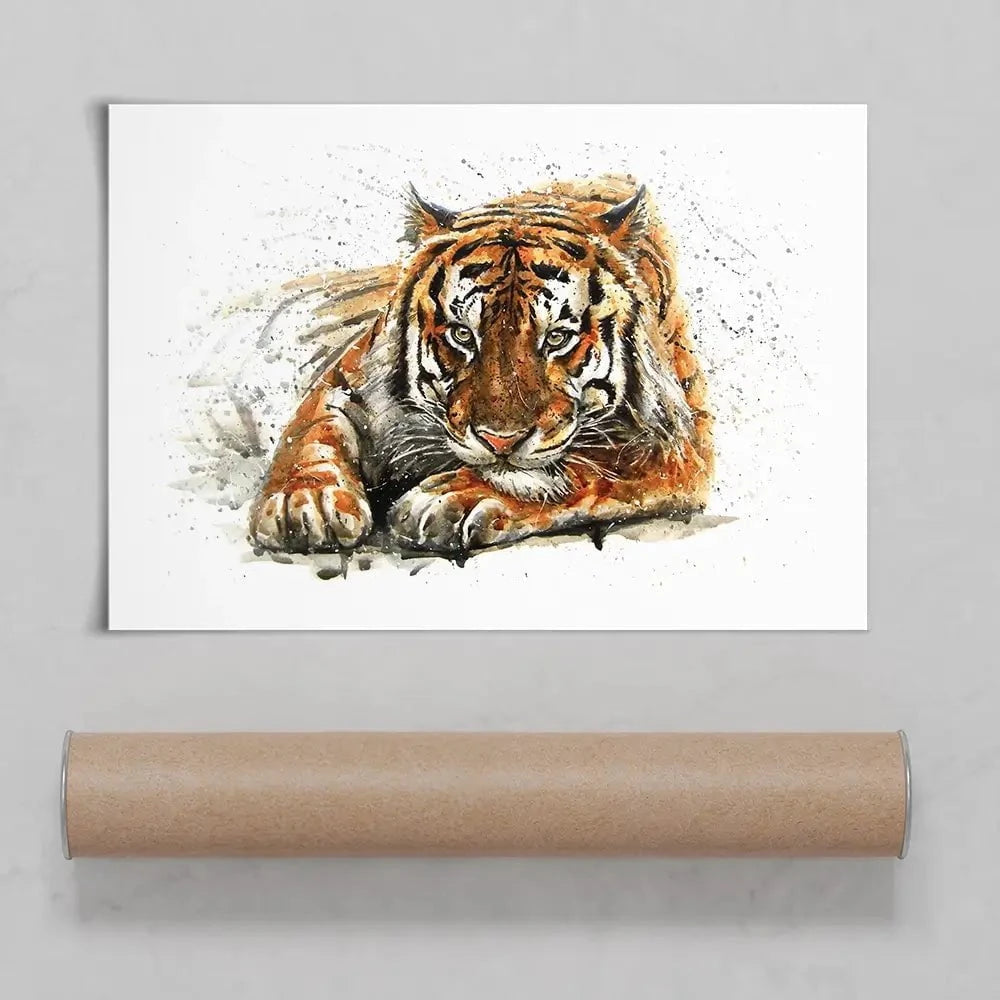 Tiger Paint Splash Art Print Tiger Paint Splash Art Print wall art product KOSTART / Shutterstock