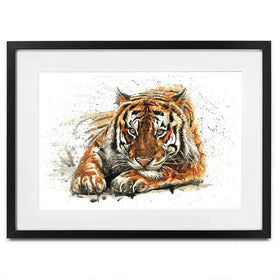 Tiger Paint Splash Framed Art Print Tiger Paint Splash Framed Art Print wall art product KOSTART / Shutterstock