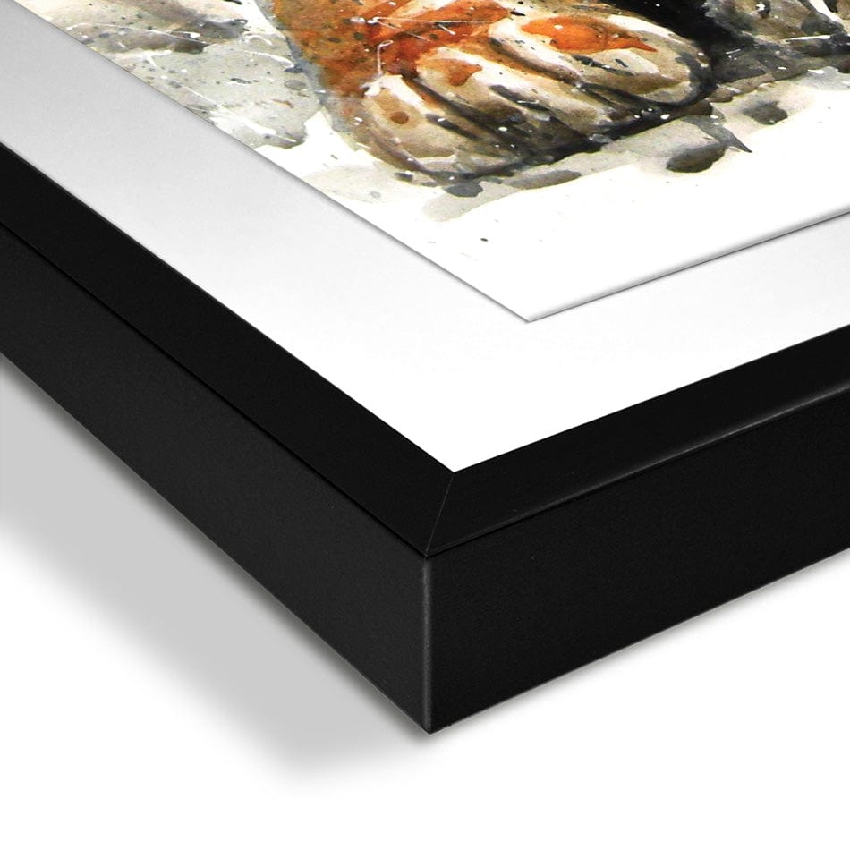 Tiger Paint Splash Square Framed Art Print wall art product KOSTART / Shutterstock