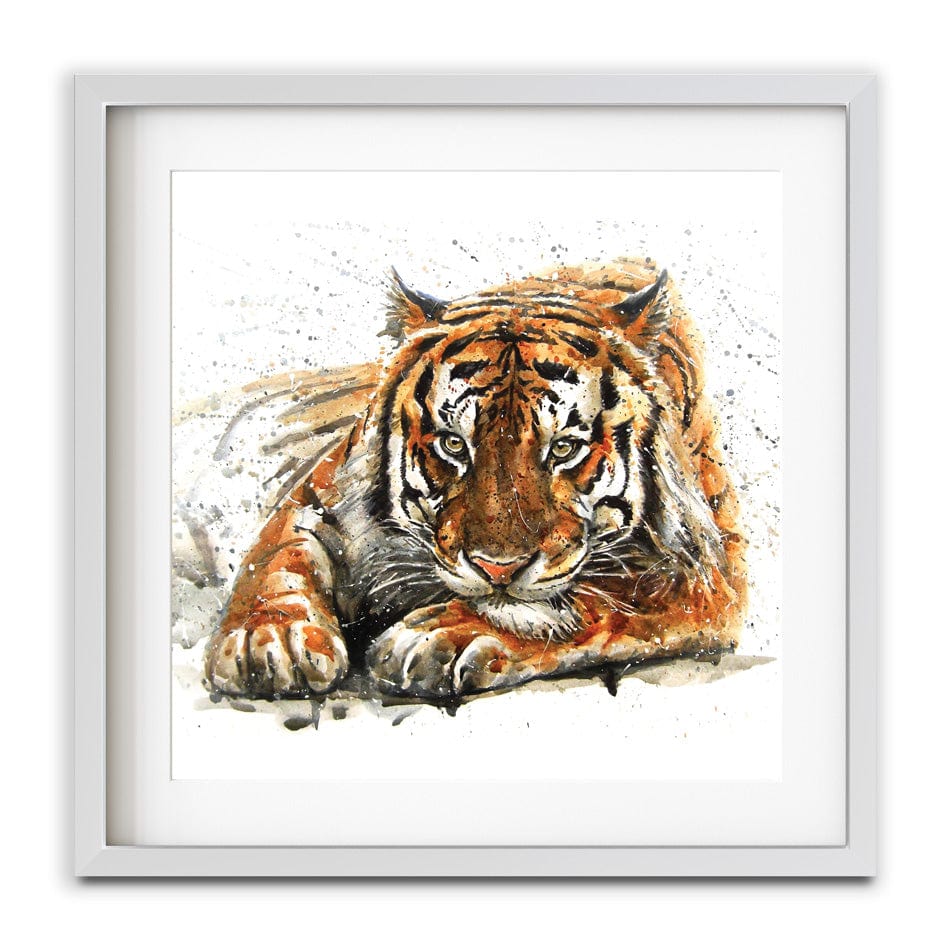 Tiger Paint Splash Square Framed Art Print wall art product KOSTART / Shutterstock