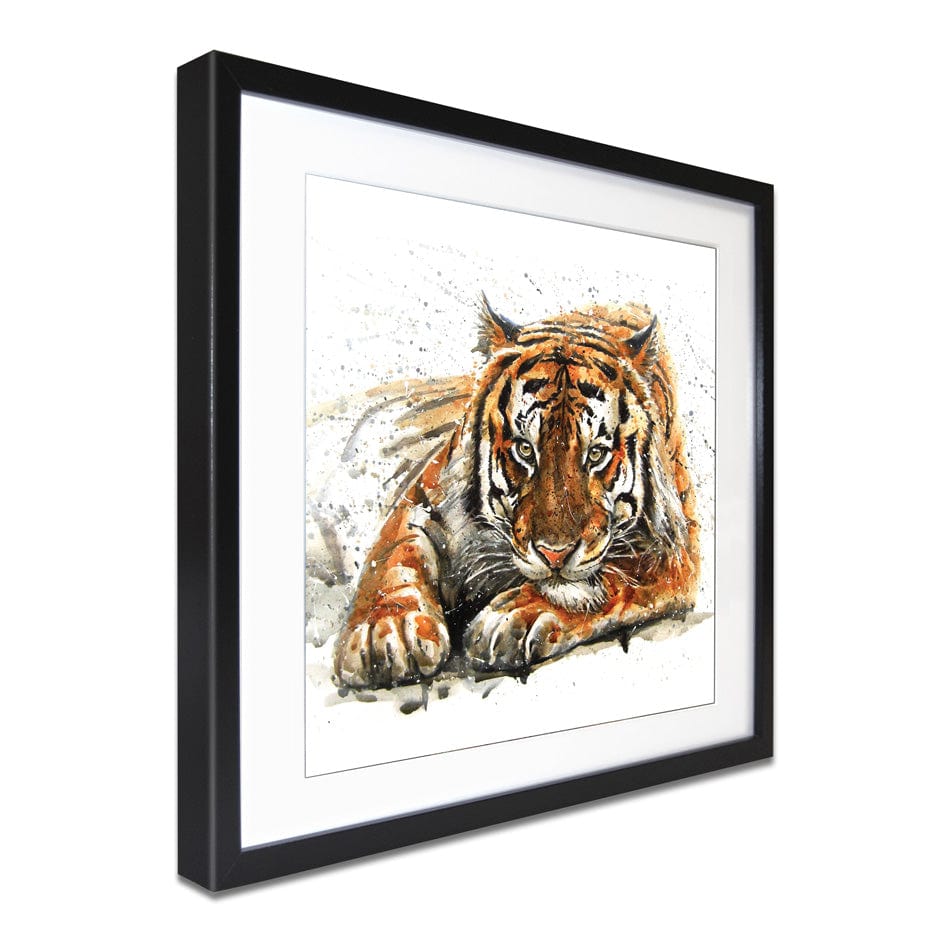 Tiger Paint Splash Square Framed Art Print wall art product KOSTART / Shutterstock