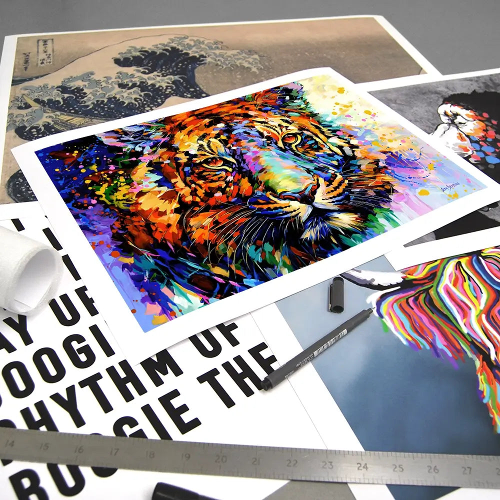 Tiger's Wild Wonder Art Print Tiger's Wild Wonder Art Print wall art product Leon Devenice