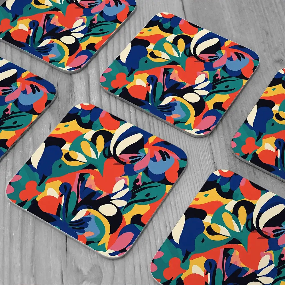 Tile 123 Coaster Set Tile 123 Coaster Set wall art product Treechild