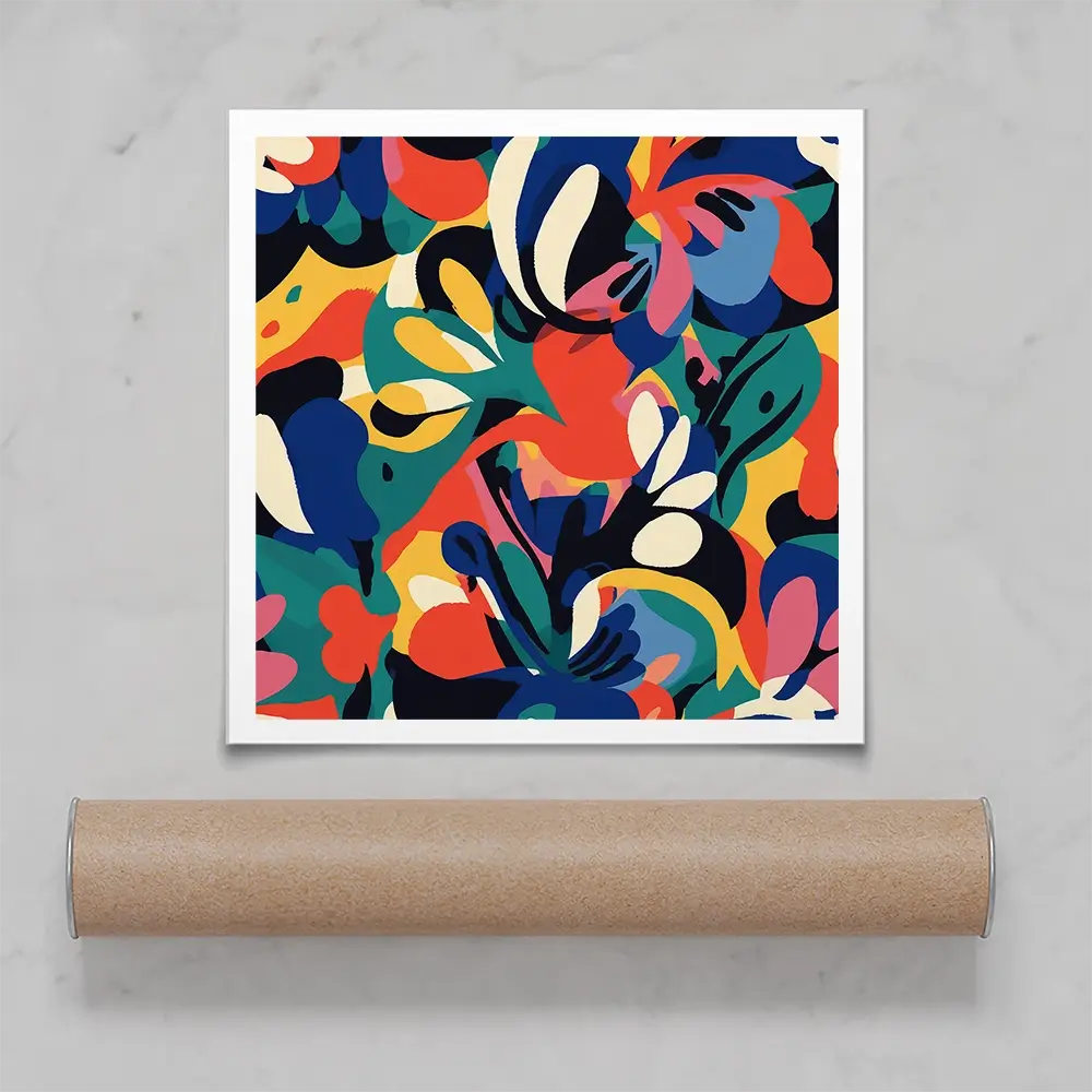 Tile 123 Square Art Print Tile 123 Square Art Print wall art product Treechild