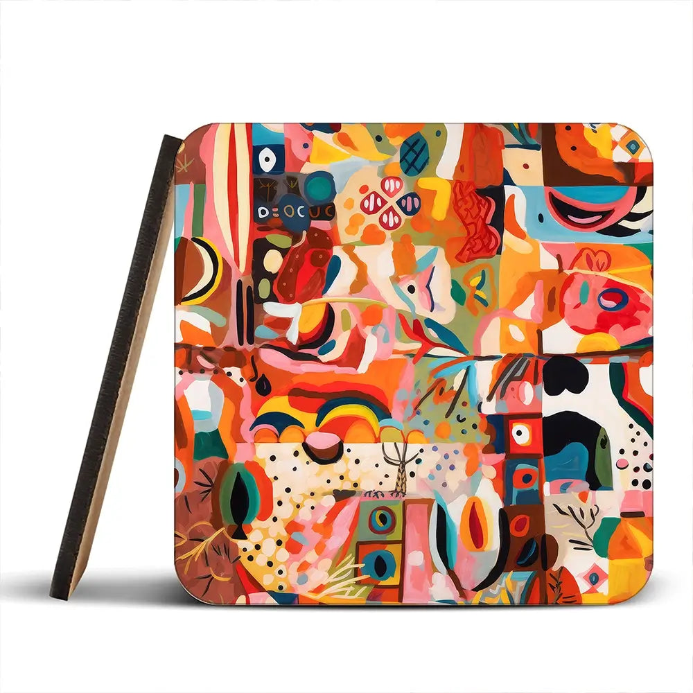 Tile 124 Coaster Set Tile 124 Coaster Set wall art product Treechild