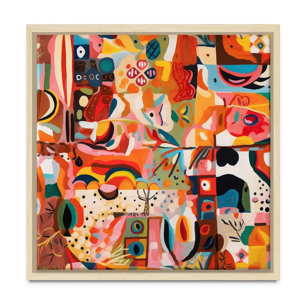 Tile 124 Square Canvas Print Tile 124 Square Canvas Print wall art product Treechild