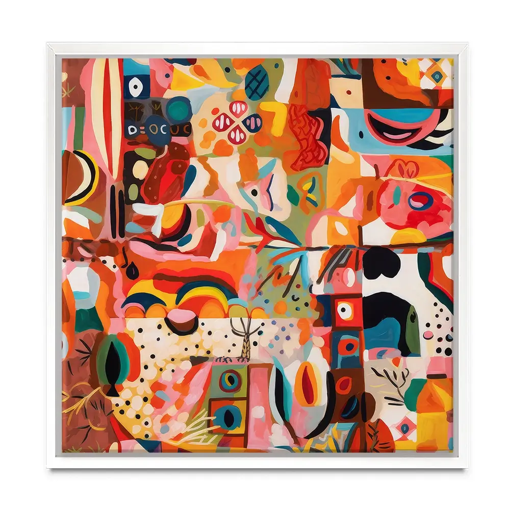 Tile 124 Square Canvas Print Tile 124 Square Canvas Print wall art product Treechild