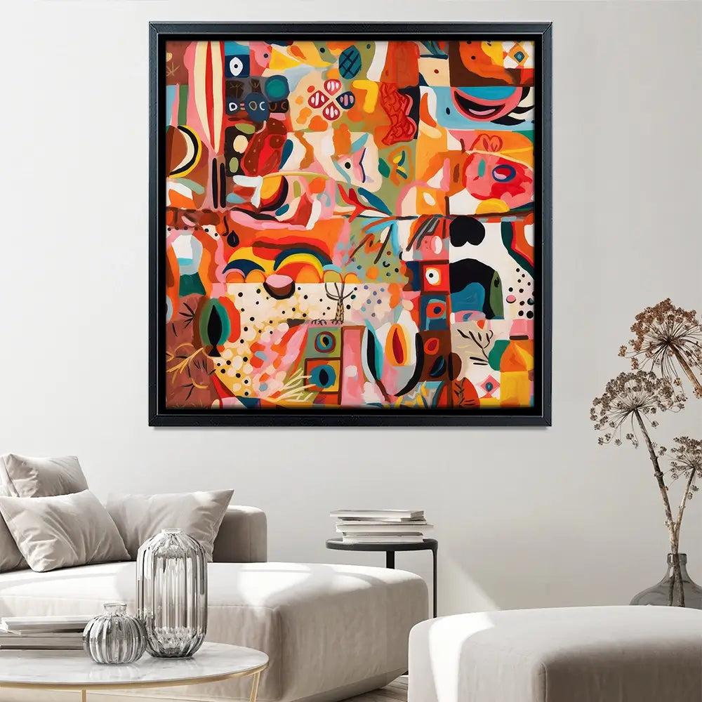 Tile 124 Square Canvas Print Tile 124 Square Canvas Print wall art product Treechild