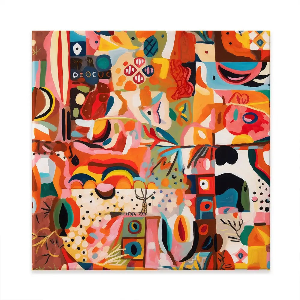 Tile 124 Square Canvas Print Tile 124 Square Canvas Print wall art product Treechild