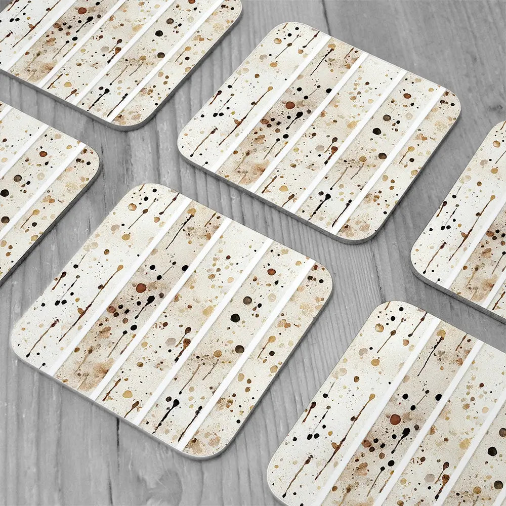 Tile Splatter Coaster Set Tile Splatter Coaster Set wall art product Treechild