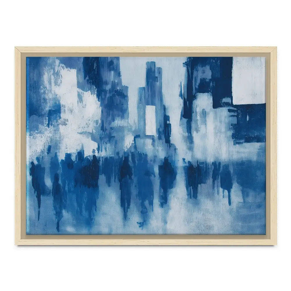 Times Square Crowd Blur Canvas Print Times Square Crowd Blur Canvas Print wall art product Chromatic Storm Studio