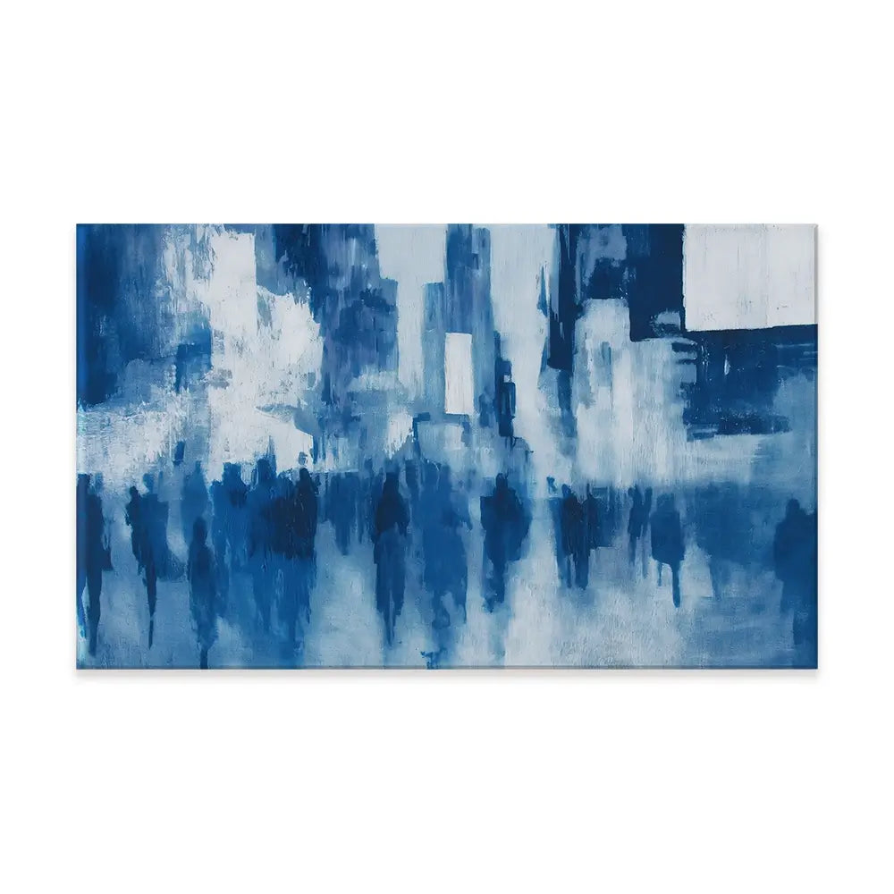 Times Square Crowd Blur Canvas Print Times Square Crowd Blur Canvas Print wall art product Chromatic Storm Studio