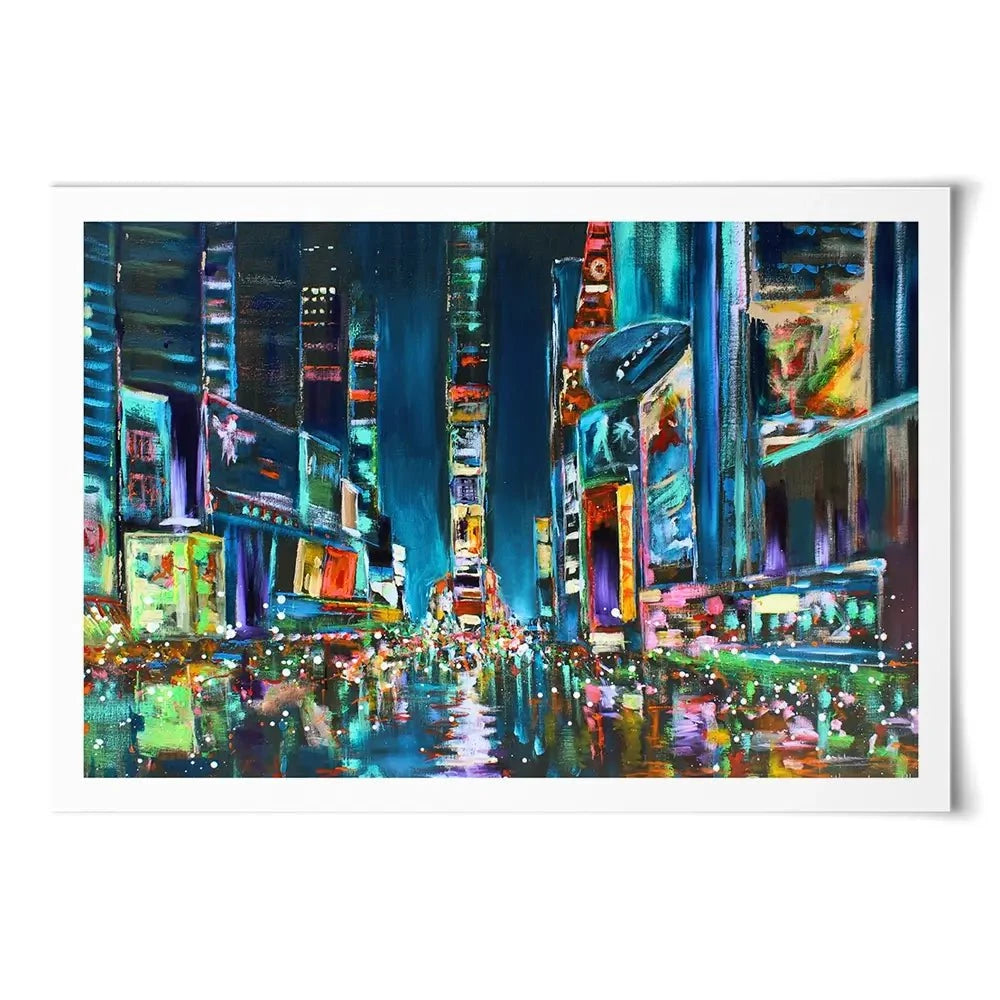 Times Square Delight Art Print Times Square Delight Art Print wall art product Studio Paint-Ing