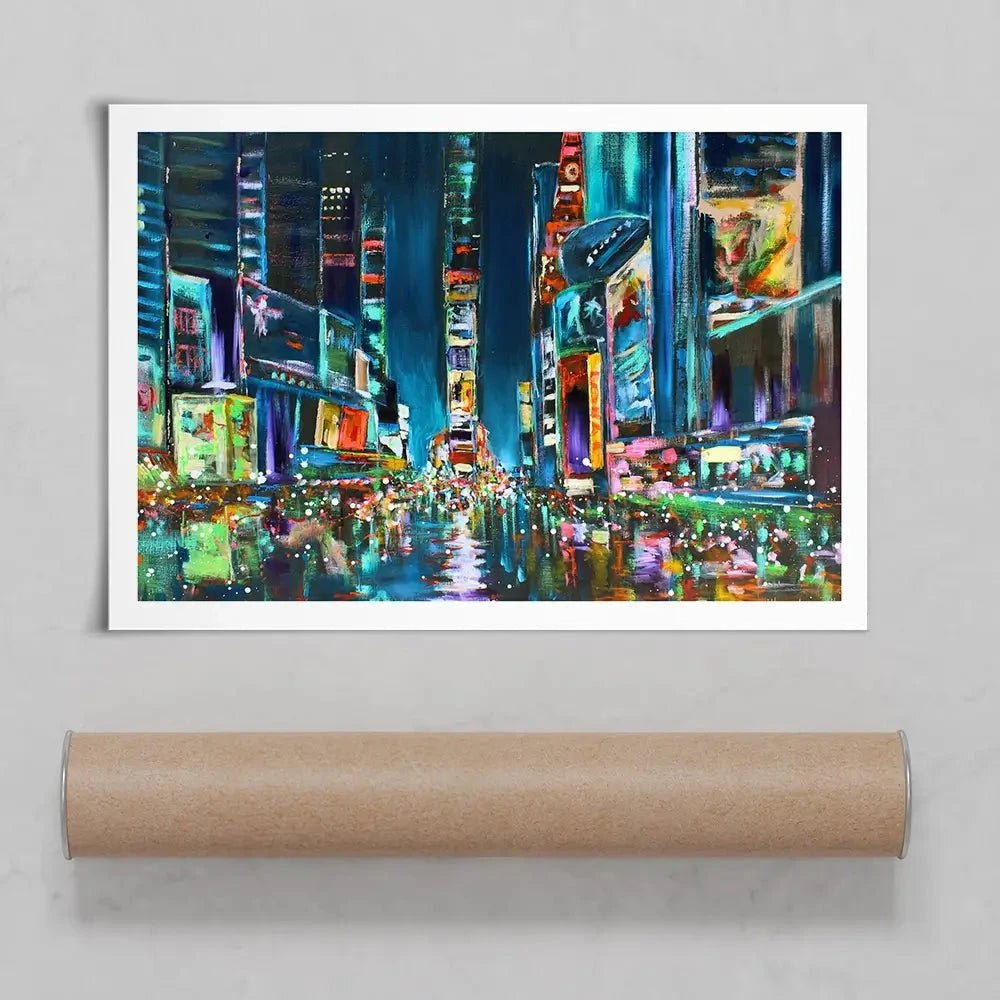 Times Square Delight Art Print Times Square Delight Art Print wall art product Studio Paint-Ing