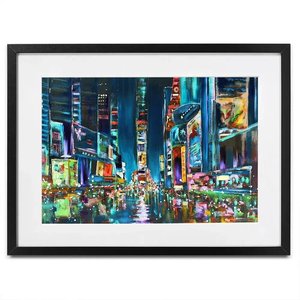 Times Square Delight Framed Art Print Times Square Delight Framed Art Print wall art product Studio Paint-Ing