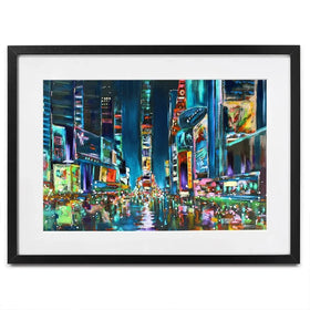Times Square Delight Framed Art Print Times Square Delight Framed Art Print wall art product Studio Paint-Ing