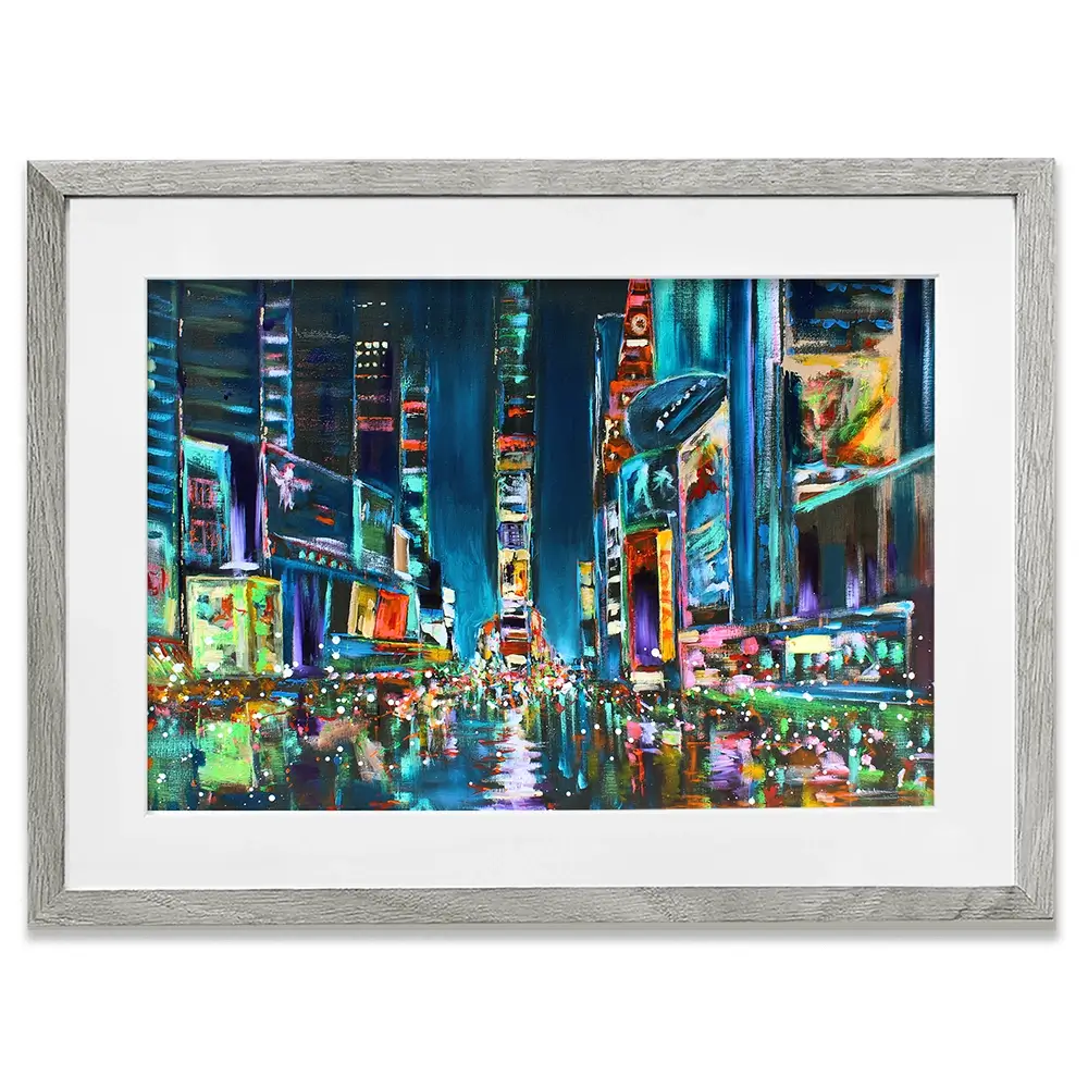 Times Square Delight Framed Art Print Times Square Delight Framed Art Print wall art product Studio Paint-Ing