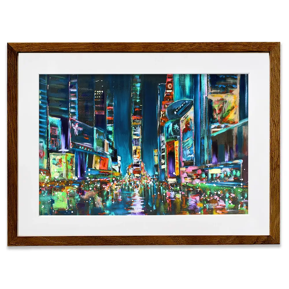 Times Square Delight Framed Art Print Times Square Delight Framed Art Print wall art product Studio Paint-Ing