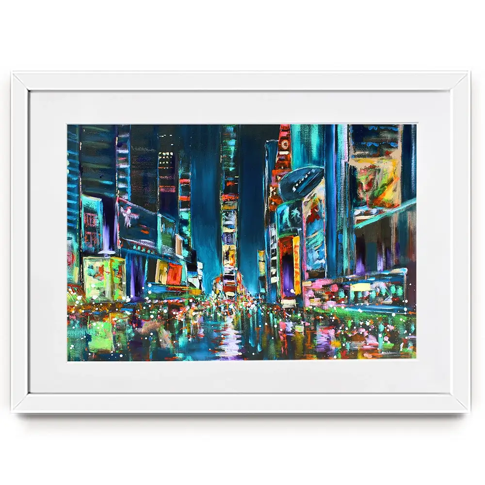 Times Square Delight Framed Art Print Times Square Delight Framed Art Print wall art product Studio Paint-Ing